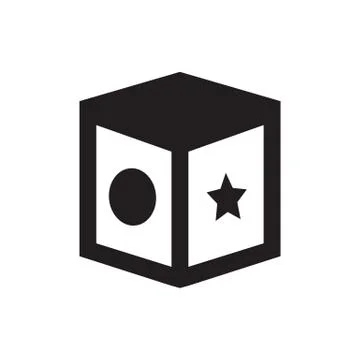 Toy box icon Stock Illustration
