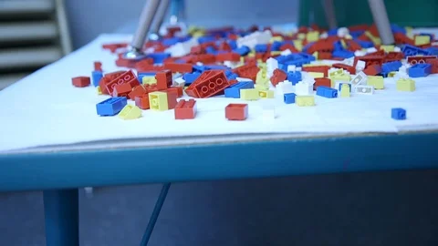 Toy building blocks 스톡 동영상 102009804