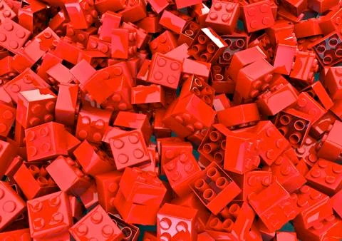 Toy building blocks Stock-Illustration