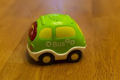 A Toy bus, macro shooting Stock Photos