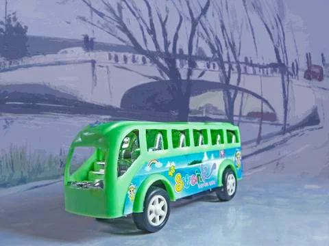 Toy bus Stock Photos