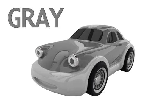 Toy car. 3D render Illustrazione stock