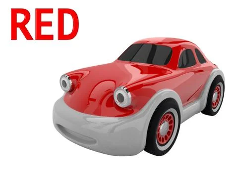 Toy car. 3D render Stock Illustration