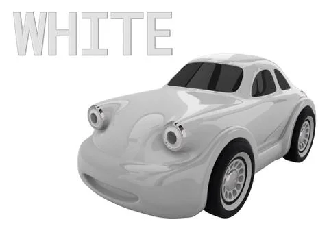 Toy car. 3D render Illustrazione stock