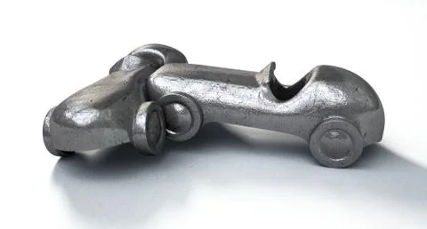 Toy car collision Stock Illustration