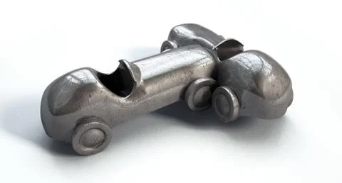 Toy car collision Stock Illustration