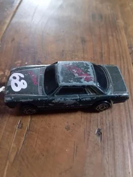 Toy car on a table Foto stock