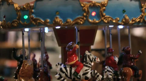Toy carousel Video stock 24838116