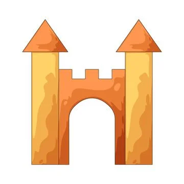 Toy castle illustration Stock Illustration