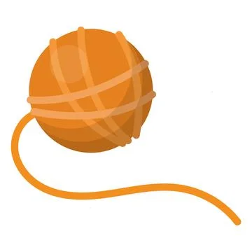 A toy for a cat, a ball of thread. Vector illustration Stock Illustration