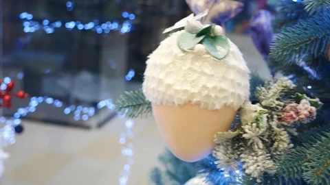 Toy on a Christmas tree. Stock Footage 101572937