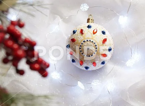 Toy for the Christmas tree Stock Photos