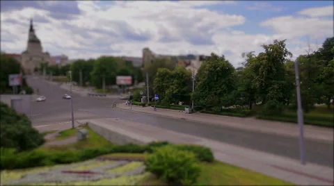 The toy city (tilt-shift) Stock Footage 39741127