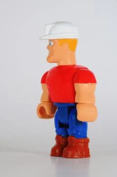 A toy of construction worker Stock Photos