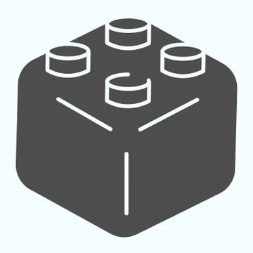 Toy constructor solid icon. Child educational toy vector illustration isolated イラスト素材