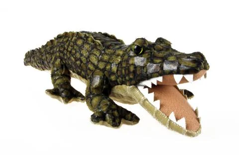 Toy crocodile Stock Photos