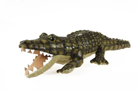 Toy crocodile Stock Photos