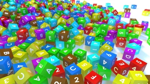 Toy Cubes Stock Footage 77900140
