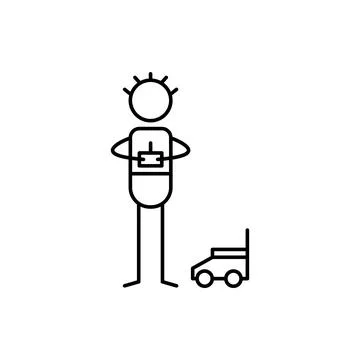 Toy designer icon. Element of human hobbies icon for mobile concept and web apps Stock Illustration