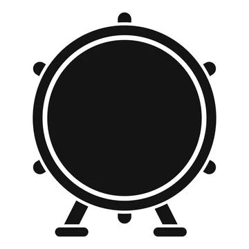 Toy drum icon simple vector. Music kit 스톡 일러스트