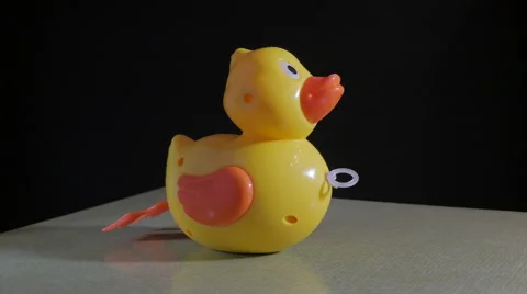 Toy duck plastic Stock Footage 57314005