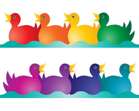 Toy ducks Illustrazione stock
