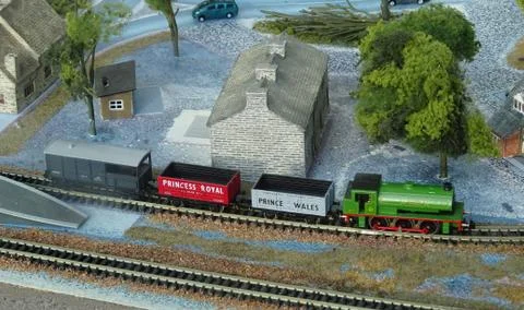 Toy Electric Train Set Stock Photos