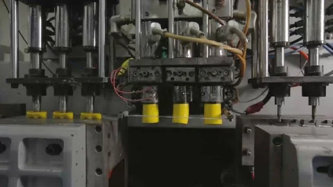 Toy factory, machine work Stock Footage 97135835
