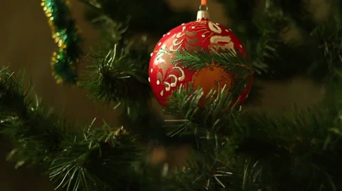 Toy on a fir-tree ( smoke effect ) Stock Footage 33793219
