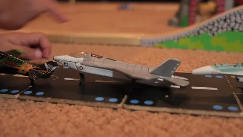 Toy flight line 库存影片 70211843