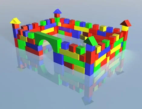 Toy fort Stock Illustration