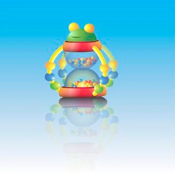 Toy frog 스톡 일러스트