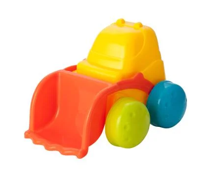 Toy front loader (clipping path) Stock Photos