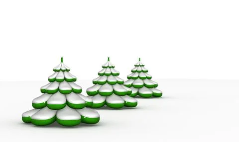 Toy fur-trees Stock Illustration