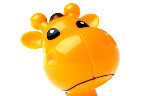 Toy giraffe macro Stock Photos