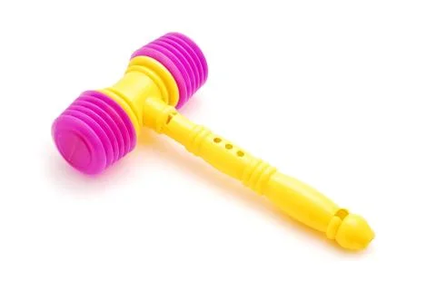 Toy hammer Stock Photos