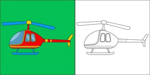 Toy helicopter vector illustration Stock Illustration