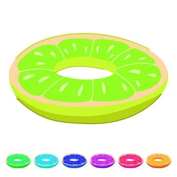 Toy inflatable ring vector cartoon graphic Stock Illustration