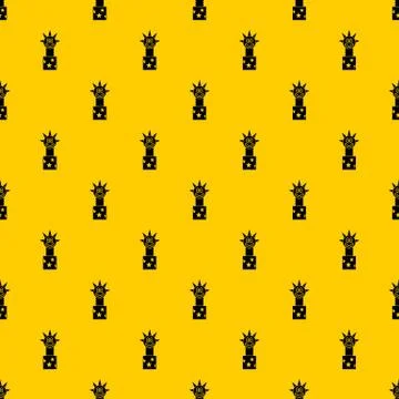 Toy jumping out of box pattern vector Stock Illustration