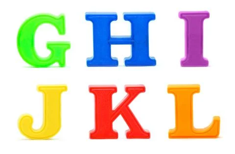 Toy letters Stock Photos
