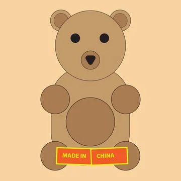 Toy made in China Stock Illustration