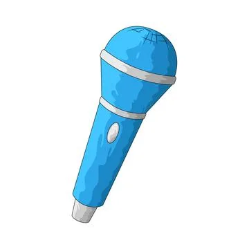 Toy microphone illustration Stock Illustration