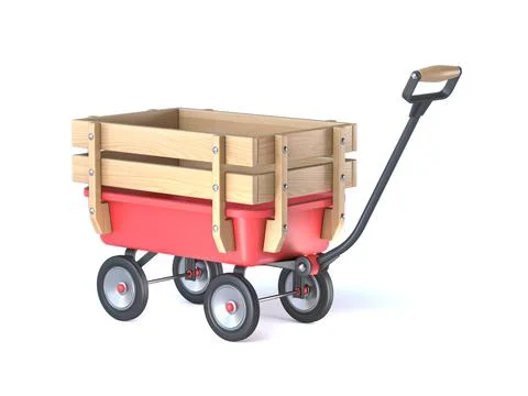 Toy mini wagon 3D 스톡 일러스트
