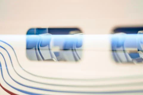 A toy model of a modern electric train Stock Photos