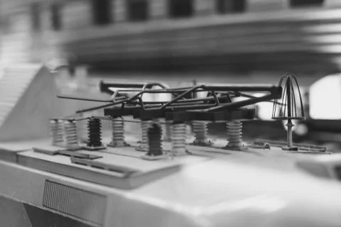 A toy model of a modern electric train Stock Photos