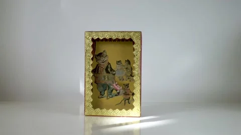 Toy mouse spinning acrobat 4K Video stock 142733600