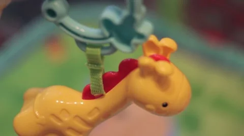 Toy over the cradle Stock Footage 59791524