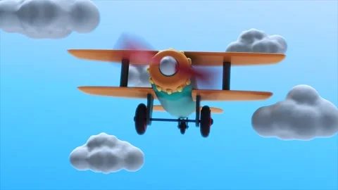 Toy Plane Flying in a loop Vídeos de archivo 249613835