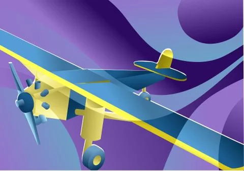 Toy plane Stock Illustration