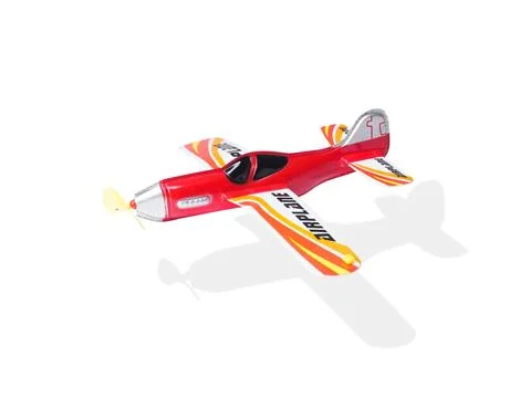 Toy plane on white background Stock Photos
